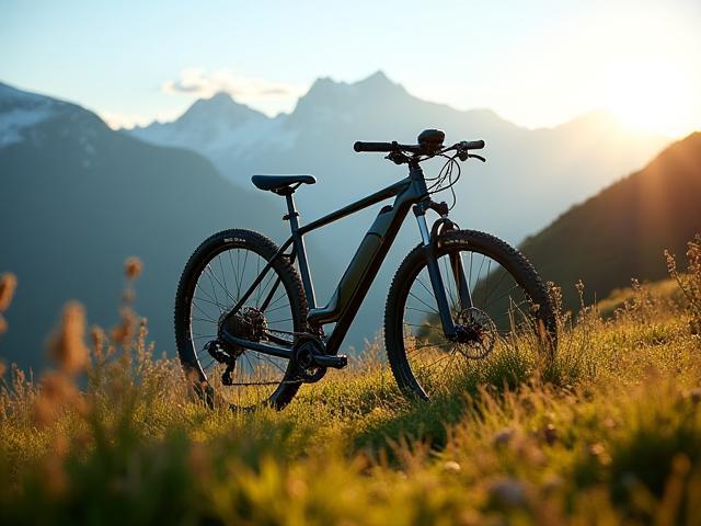 AlpenPro Sport E-Bike in der Berglandschaft